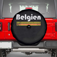 Retro Belgien Belgium Flag Distressed Graphic in German Spare Tire Cover Proud Belgian Heritage and Country Roots Pride Gift