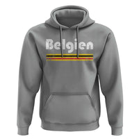 Retro Belgien Belgium Flag Distressed Graphic in German Hoodie Proud Belgian Heritage and Country Roots Pride Gift