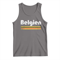 Retro Belgien Belgium Flag Distressed Graphic in German Tank Top Proud Belgian Heritage and Country Roots Pride Gift
