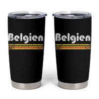 Retro Belgien Belgium Flag Distressed Graphic in German Tumbler Cup Proud Belgian Heritage and Country Roots Pride Gift