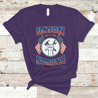 Labor Day T Shirt Proud Labor Day Workers Union Strong Fist - Wonder Print Shop