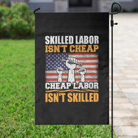 Skilled Labor Patriotic USA Flag Garden Flag Blue Collar Trade Union Hand Tools Pride Graphic