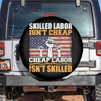 Skilled Labor Patriotic USA Flag Spare Tire Cover Blue Collar Trade Union Hand Tools Pride Graphic