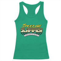 Speedway Slammer Indiana 2025 Racerback Tank Top - Wonder Print Shop