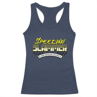 Speedway Slammer Indiana 2025 Racerback Tank Top - Wonder Print Shop