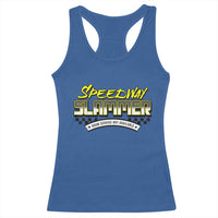 Speedway Slammer Indiana 2025 Racerback Tank Top - Wonder Print Shop