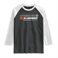Speedway Slammer Racing 2025 Raglan Shirt Home of The Last Lap - Wonder Print Shop