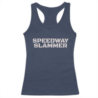 Speedway Slammer 2025 Racerback Tank Top Indiana Sarcastic - Wonder Print Shop