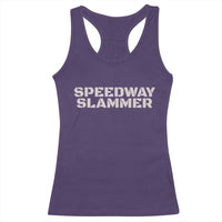 Speedway Slammer 2025 Racerback Tank Top Indiana Sarcastic - Wonder Print Shop