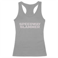 Speedway Slammer 2025 Racerback Tank Top Indiana Sarcastic - Wonder Print Shop