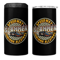 Speedway Slammer 2025 4 in 1 Can Cooler Tumbler Indiana Alcatraz Retro Vintage Racing Graphic - Wonder Print Shop