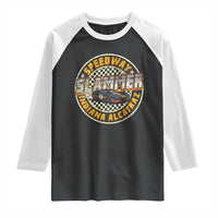 Speedway Slammer 2025 Raglan Shirt Indiana Alcatraz Retro Vintage Racing Graphic - Wonder Print Shop