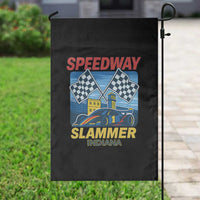 Speedway Slammer 2025 Garden Flag Indiana Alcatraz Vintage Racing Graphic - Wonder Print Shop