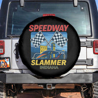 Speedway Slammer 2025 Spare Tire Cover Indiana Alcatraz Vintage Racing Graphic - Wonder Print Shop