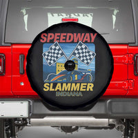 Speedway Slammer 2025 Spare Tire Cover Indiana Alcatraz Vintage Racing Graphic - Wonder Print Shop