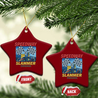 Speedway Slammer 2025 Ceramic Ornament Indiana Alcatraz Vintage Racing Graphic - Wonder Print Shop