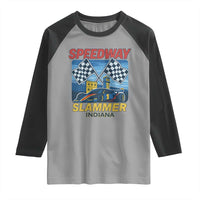 Speedway Slammer 2025 Raglan Shirt Indiana Alcatraz Vintage Racing Graphic - Wonder Print Shop