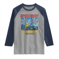 Speedway Slammer 2025 Raglan Shirt Indiana Alcatraz Vintage Racing Graphic - Wonder Print Shop