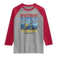 Speedway Slammer 2025 Raglan Shirt Indiana Alcatraz Vintage Racing Graphic - Wonder Print Shop