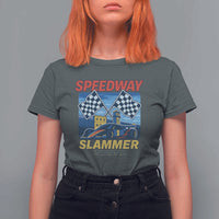 Speedway Slammer 2025 T Shirt For Women Indiana Alcatraz Vintage Racing Graphic - Wonder Print Shop