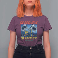 Speedway Slammer 2025 T Shirt For Women Indiana Alcatraz Vintage Racing Graphic - Wonder Print Shop