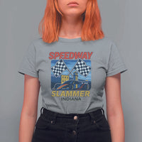 Speedway Slammer 2025 T Shirt For Women Indiana Alcatraz Vintage Racing Graphic - Wonder Print Shop
