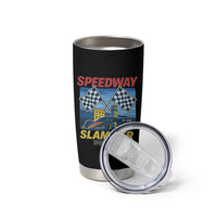 Speedway Slammer 2025 Tumbler Cup Indiana Alcatraz Vintage Racing Graphic - Wonder Print Shop