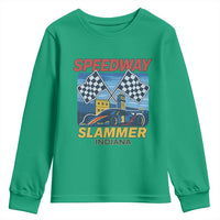 Speedway Slammer 2025 Youth Sweatshirt Indiana Alcatraz Vintage Racing Graphic - Wonder Print Shop