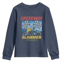 Speedway Slammer 2025 Youth Sweatshirt Indiana Alcatraz Vintage Racing Graphic - Wonder Print Shop
