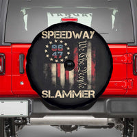 Speedway Slammer 2025 Spare Tire Cover We The People Patriotic Distressed American Flag - Wonder Print Shop