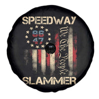 Speedway Slammer 2025 Spare Tire Cover We The People Patriotic Distressed American Flag - Wonder Print Shop