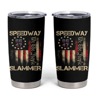 Speedway Slammer 2025 Tumbler Cup We The People Patriotic Distressed American Flag - Wonder Print Shop