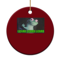 Funny Lizard Lizard Lizard Ceramic Ornament Weirdcore Gecko Meme - Wonder Print Shop