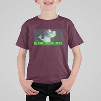 Funny Lizard Lizard Lizard T Shirt For Kid Weirdcore Gecko Meme - Wonder Print Shop