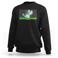 Funny Lizard Lizard Lizard Sweatshirt Weirdcore Gecko Meme - Wonder Print Shop