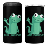 Funny Lizard Lizard Lizard 4 in 1 Can Cooler Tumbler Cute Gecko Reptile Meme - Wonder Print Shop
