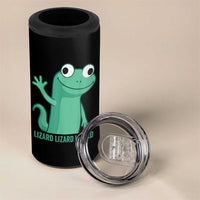 Funny Lizard Lizard Lizard 4 in 1 Can Cooler Tumbler Cute Gecko Reptile Meme - Wonder Print Shop