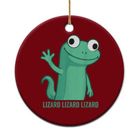 Funny Lizard Lizard Lizard Ceramic Ornament Cute Gecko Reptile Meme - Wonder Print Shop