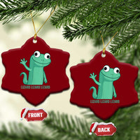 Funny Lizard Lizard Lizard Ceramic Ornament Cute Gecko Reptile Meme - Wonder Print Shop