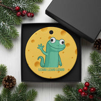 Funny Lizard Lizard Lizard Ceramic Ornament Cute Gecko Reptile Meme - Wonder Print Shop