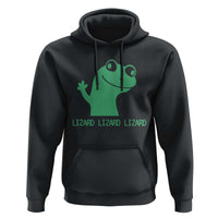 Funny Lizard Lizard Lizard Hoodie Weirdcore Gecko Reptile Meme - Wonder Print Shop