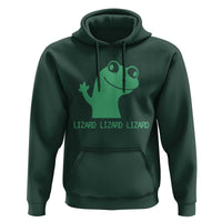Funny Lizard Lizard Lizard Hoodie Weirdcore Gecko Reptile Meme - Wonder Print Shop
