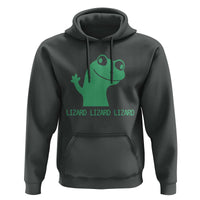 Funny Lizard Lizard Lizard Hoodie Weirdcore Gecko Reptile Meme - Wonder Print Shop