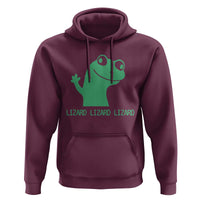 Funny Lizard Lizard Lizard Hoodie Weirdcore Gecko Reptile Meme - Wonder Print Shop