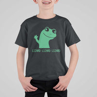 Funny Lizard Lizard Lizard T Shirt For Kid Weirdcore Gecko Reptile Meme - Wonder Print Shop