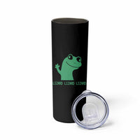 Funny Lizard Lizard Lizard Skinny Tumbler Weirdcore Gecko Reptile Meme - Wonder Print Shop