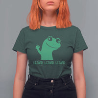 Funny Lizard Lizard Lizard T Shirt For Women Weirdcore Gecko Reptile Meme - Wonder Print Shop