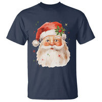 Retro Vintage Christmas Santa Claus Face Xmas Old Fashioned T Shirt - Wonder Print Shop