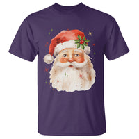 Retro Vintage Christmas Santa Claus Face Xmas Old Fashioned T Shirt - Wonder Print Shop