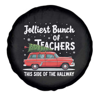 Funny Xmas Teacher Spare Tire Cover Jolliest Bunch Of Teachers This Side Of The Hallway Xmas PJ Gift